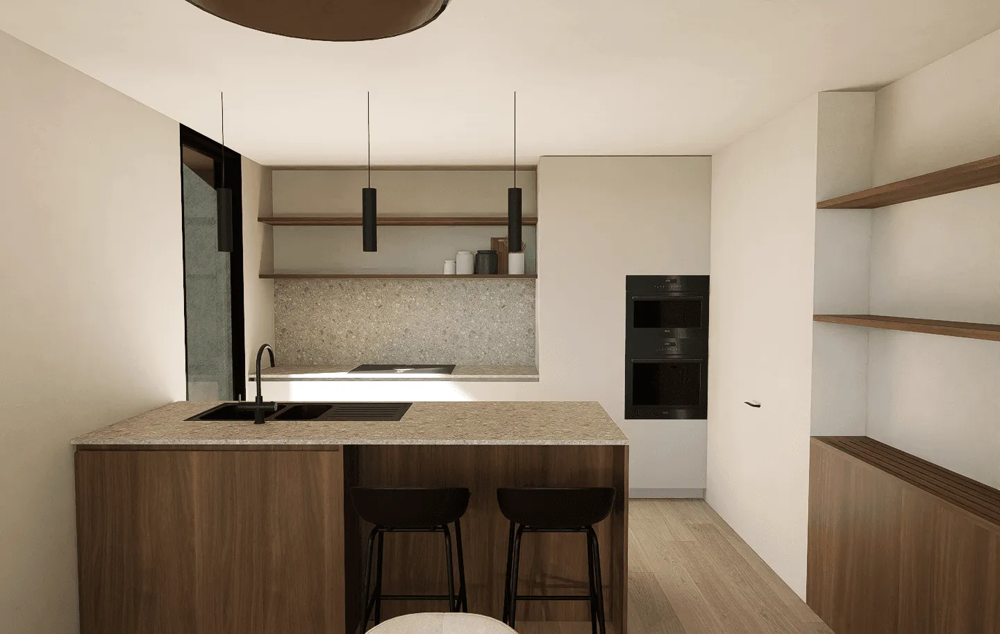 hub166 render keuken