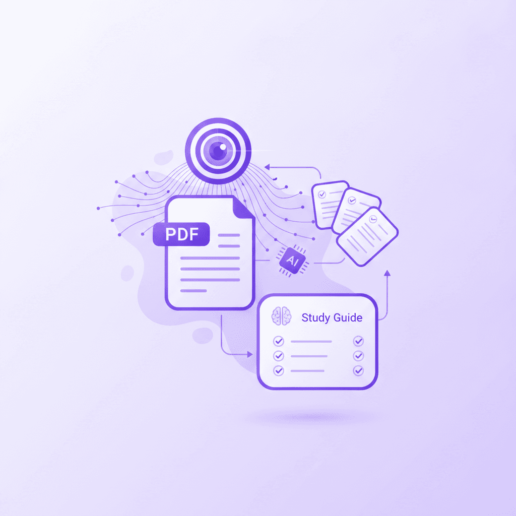 How AI extracts context-specific study materials from uploaded notes