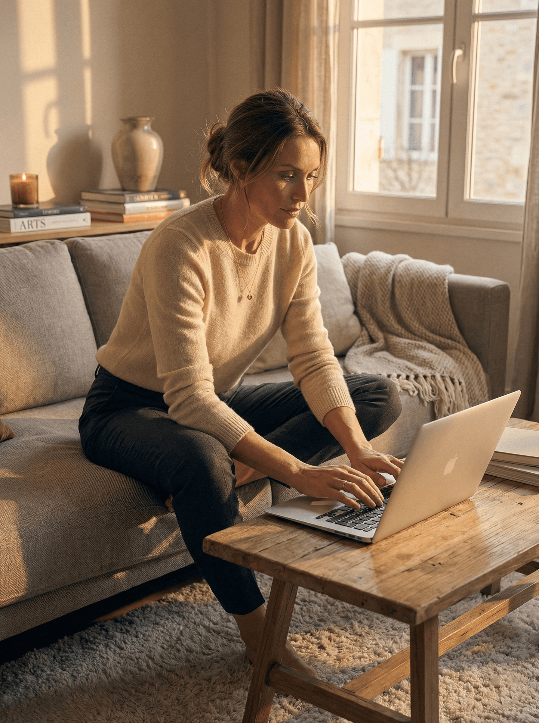 Un client de La Fleur de l'Auto qui pose des questions au vendeur.