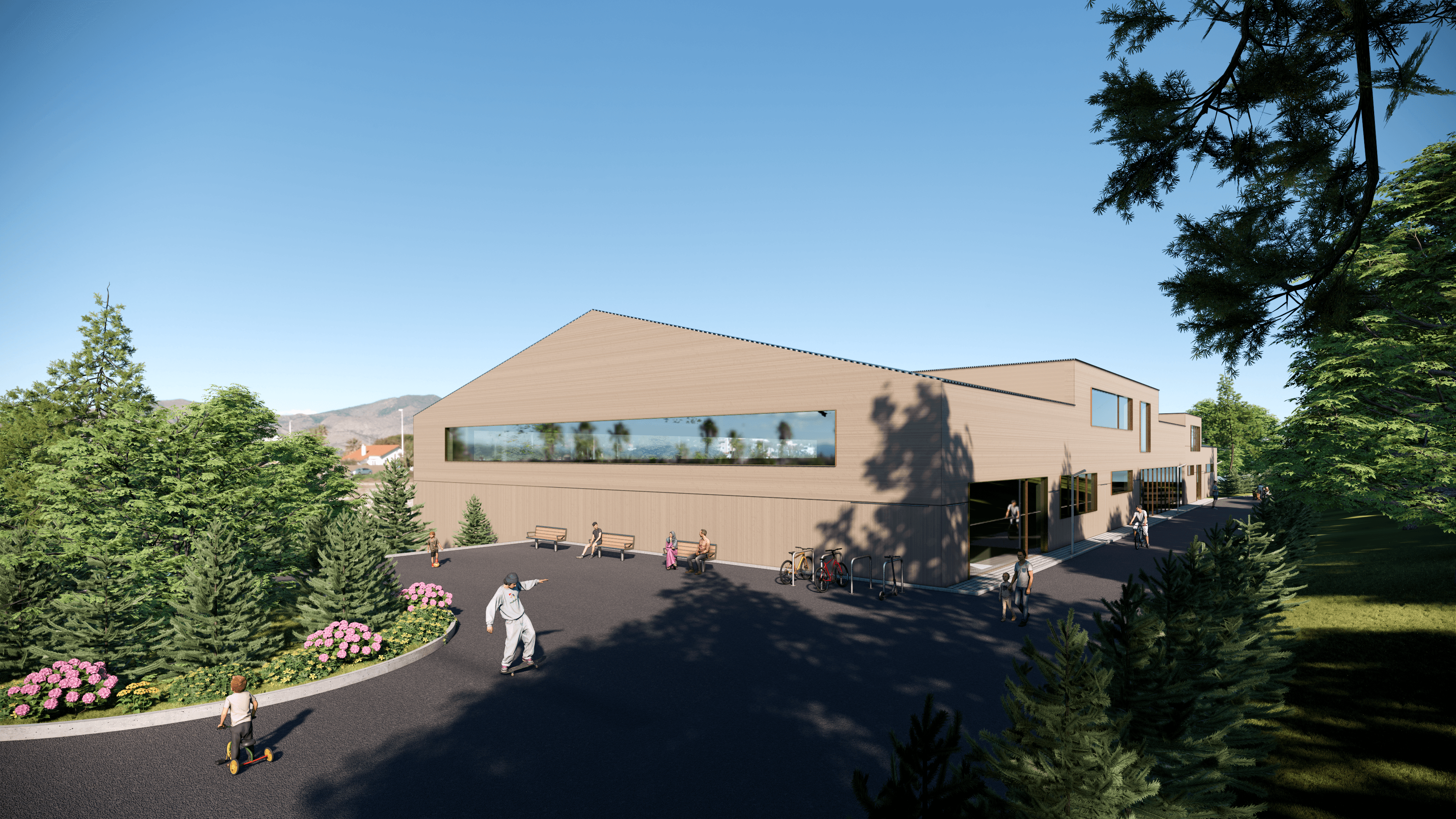 Архитектурная визуализация спортивно-культурного комплекса Металлург, Бостанлык