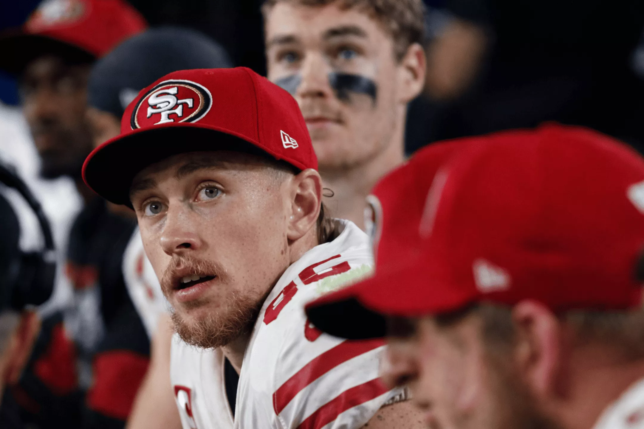 George Kittle injury, George Kittle Achilles injury, George Kittle torn Achilles, George Kittle injury update, 49ers George Kittle injury, George Kittle playoff injury, George Kittle recovery timeline, George Kittle out for season, George Kittle 2026 return, 49ers tight end injury, George Kittle Achilles recovery NFL, 49ers playoff injury news, George Kittle age injury impact, Luke Farrell 49ers tight end, Jake Tonges 49ers, 49ers offense without Kittle, Achilles injury NFL tight ends, George Kittle health status, 49ers injury report, Eagles vs 49ers playoff injury