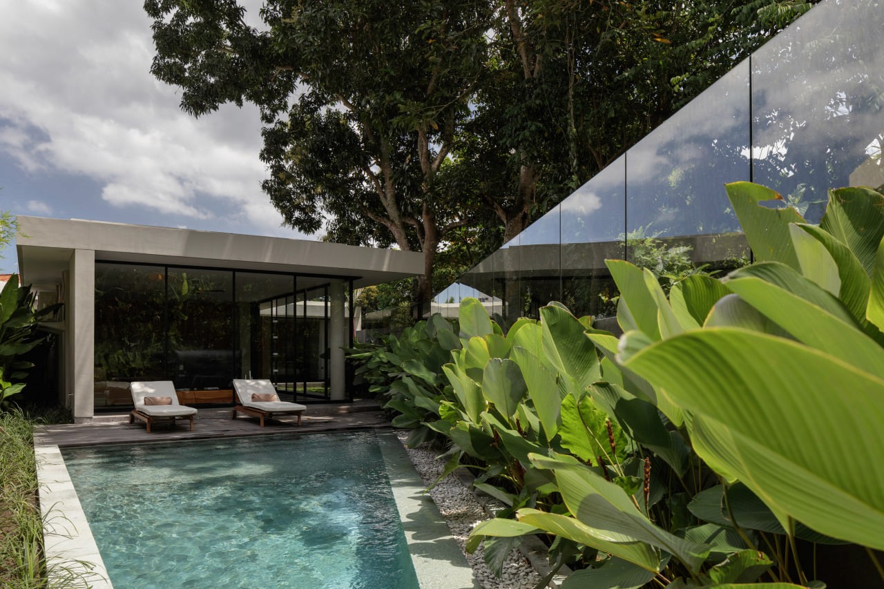 A completed 2-bedroom villa in Canggu, located within a private boutique compound