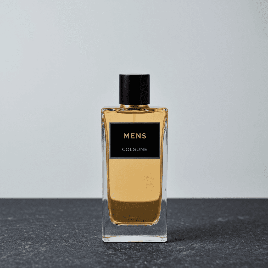 product photography of bottle of men's cologne