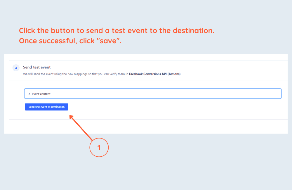 18 Send test event to destination