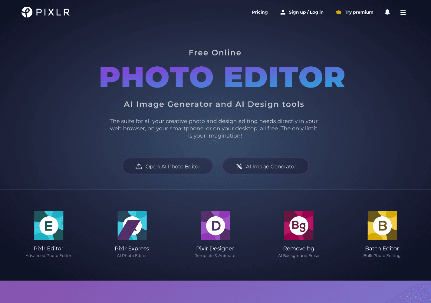 Landing page hero section design