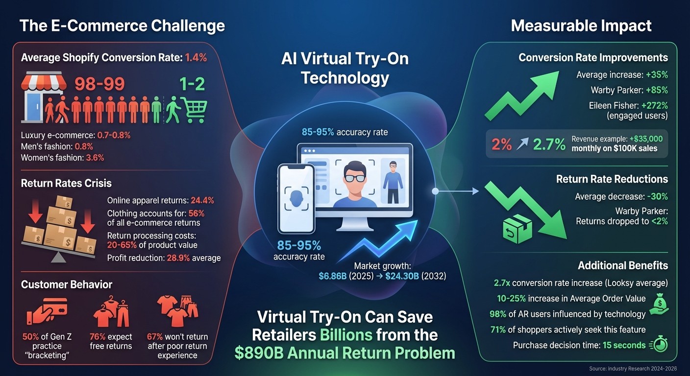 AI Virtual Try-On Impact on Shopify Conversion and Return Rates