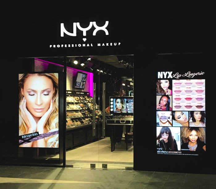 Weezago | Logiciel Affichage Dynamique | Boutiques NYX Professionnal Make Up