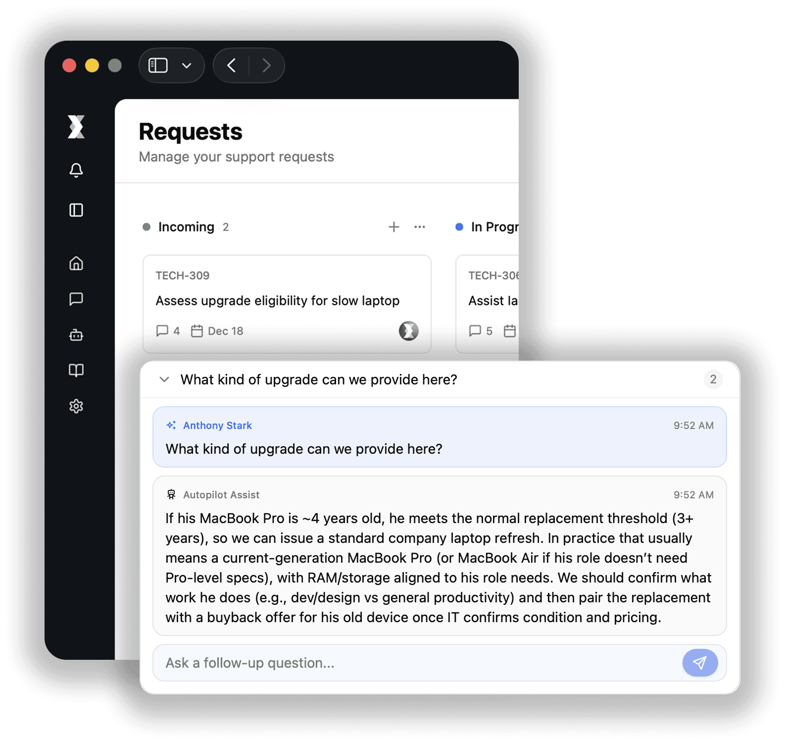 An image of Freelio's budget ui