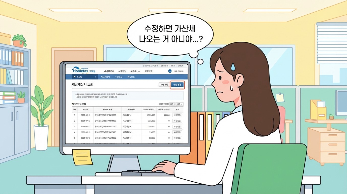 수정세금계산서 