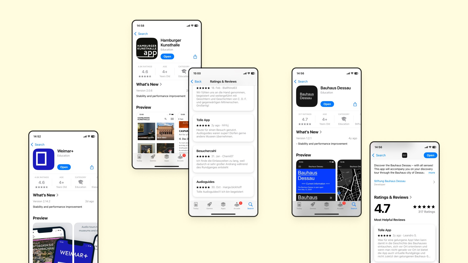 User Feedback / App Ratings