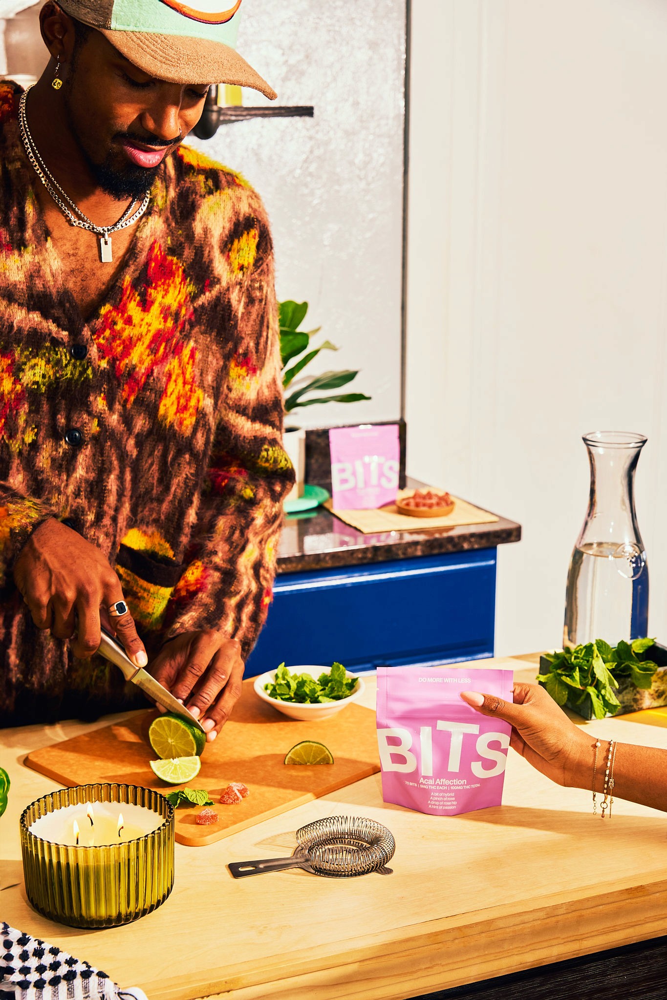 Rocky desert landscape with mountains at sunset