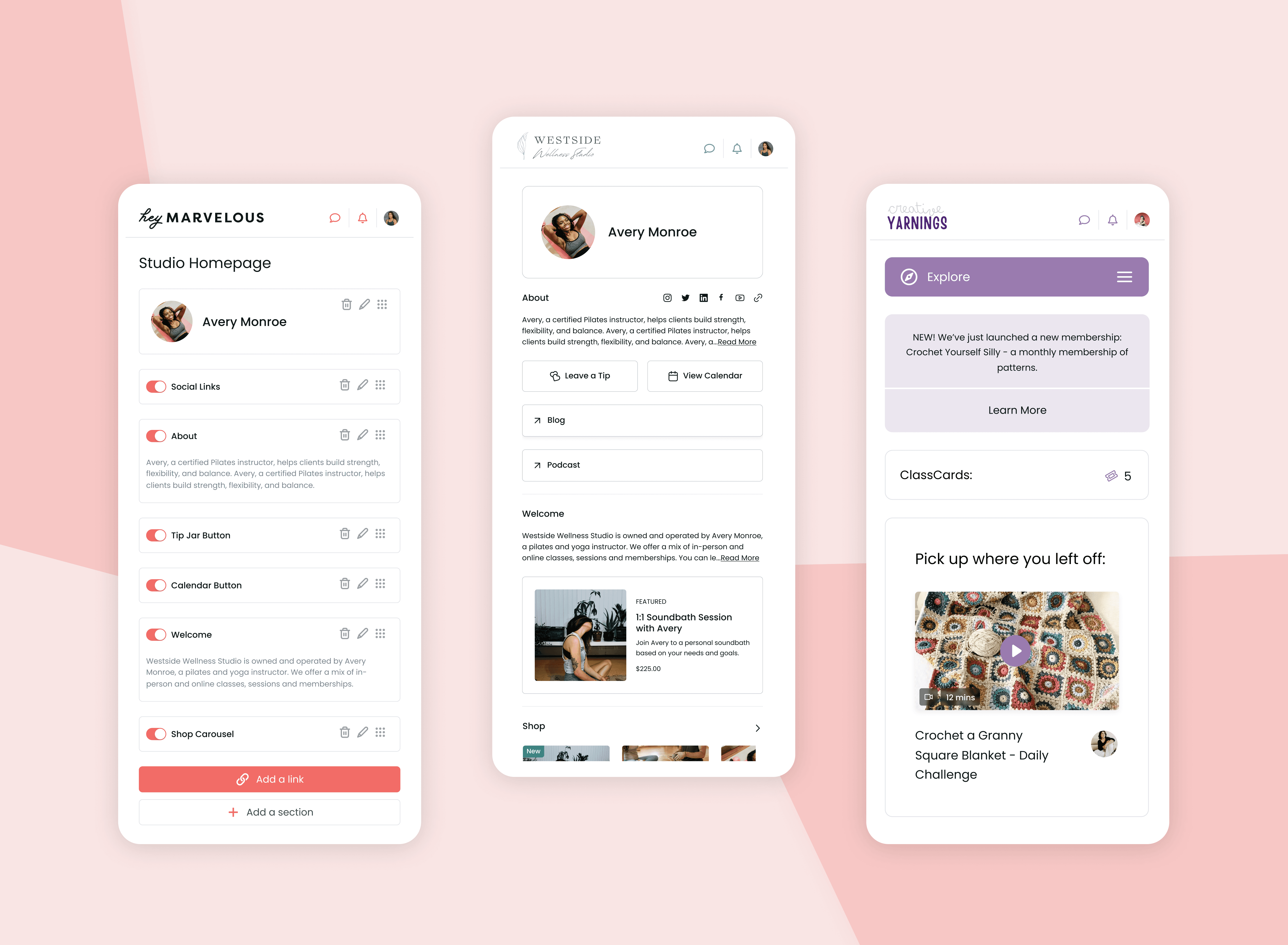 Marvelous ux/ui design