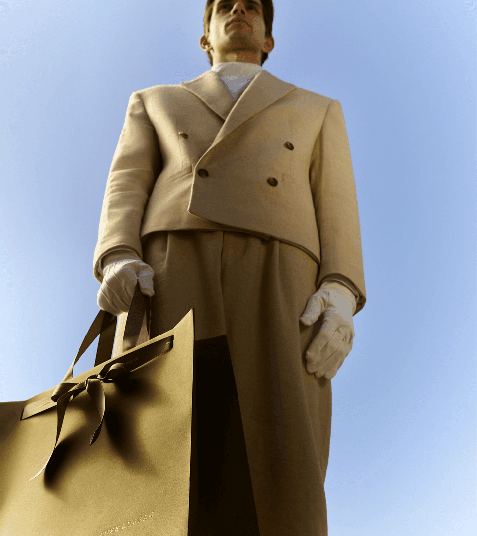 luxury model with branded the luxe bureau