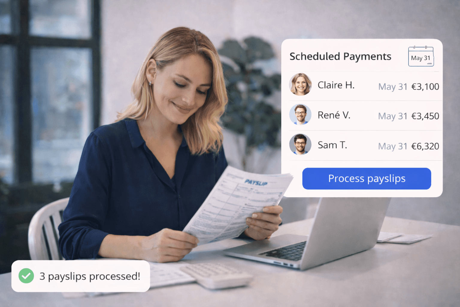 Woman HR manager smiling