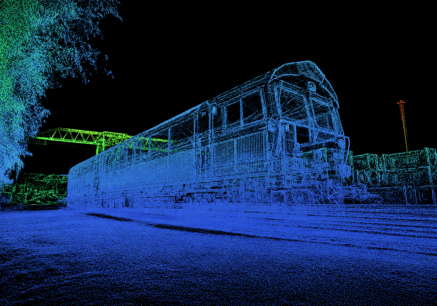 gaussian splatting point cloud