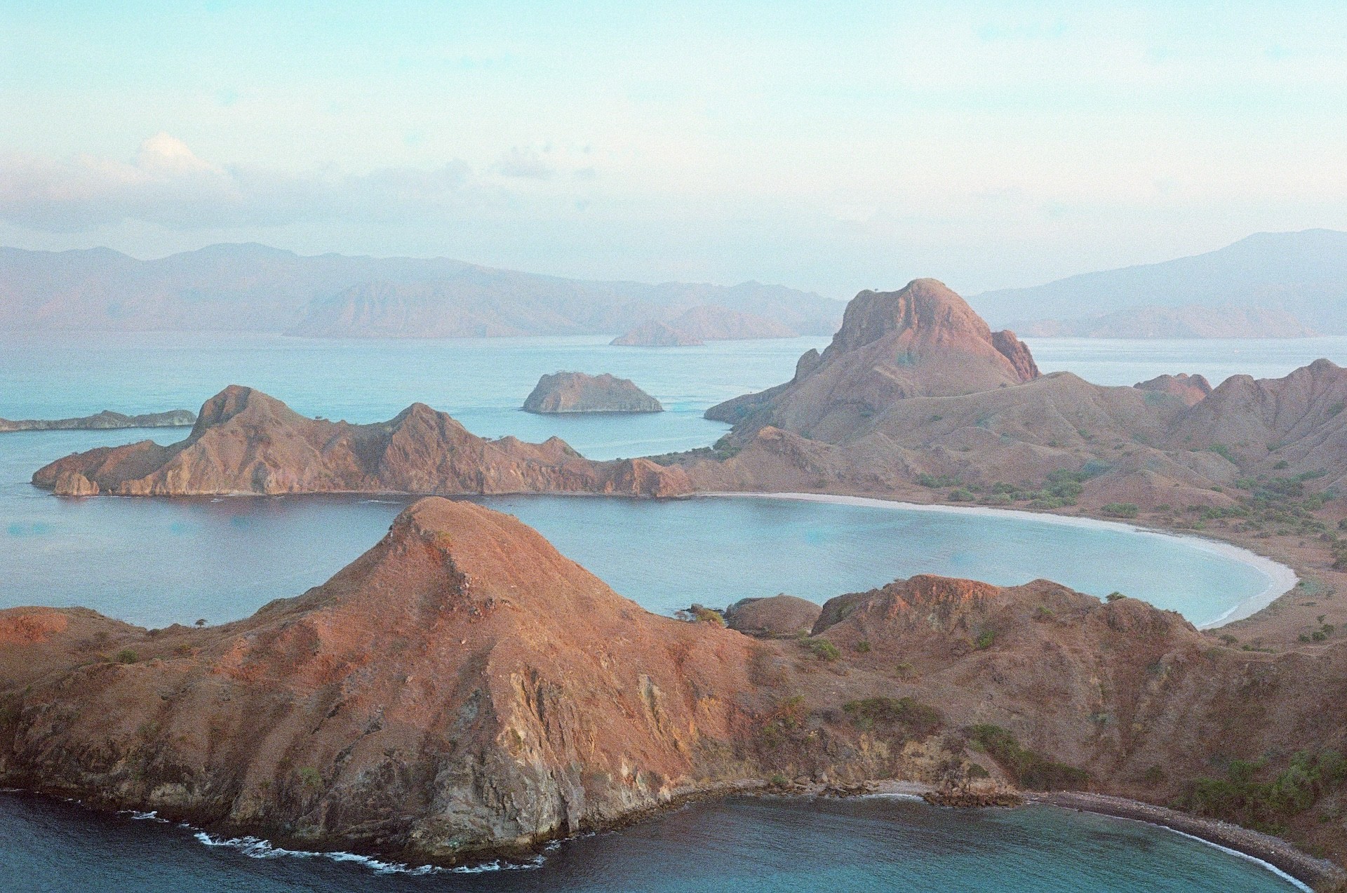 Film Photo of Breathtaking views at Komodo Island, Indonesia 