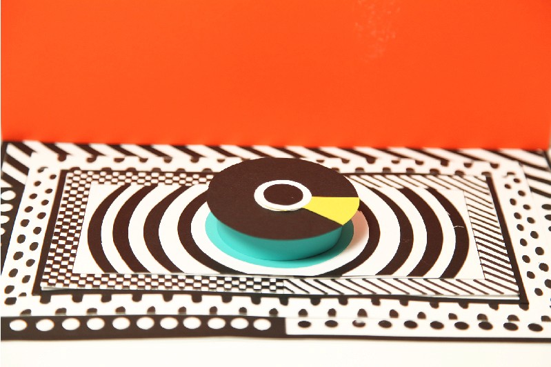 circle papercut on paper