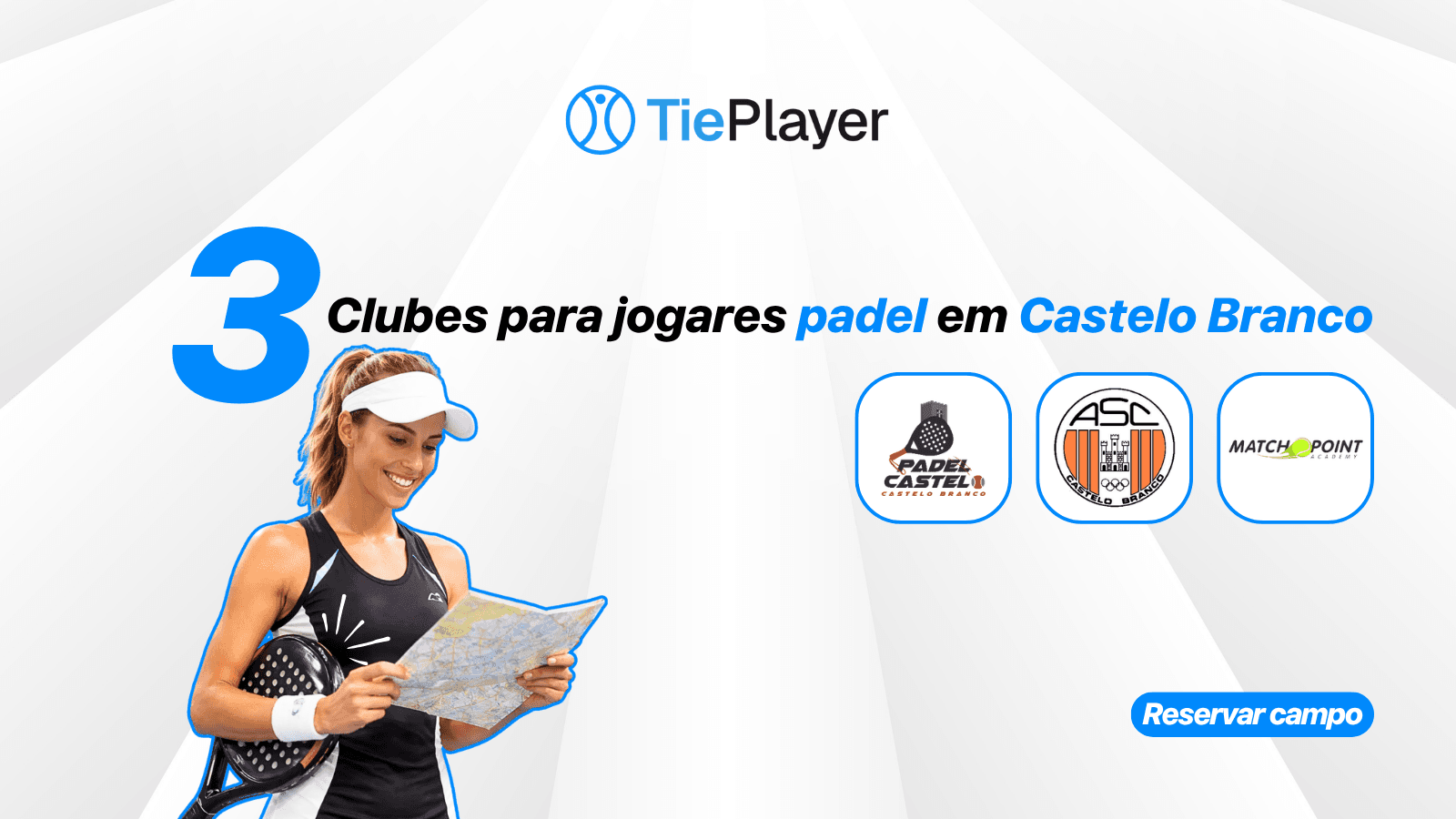 3 clubes para reservar campo de padel em Castelo Branco
