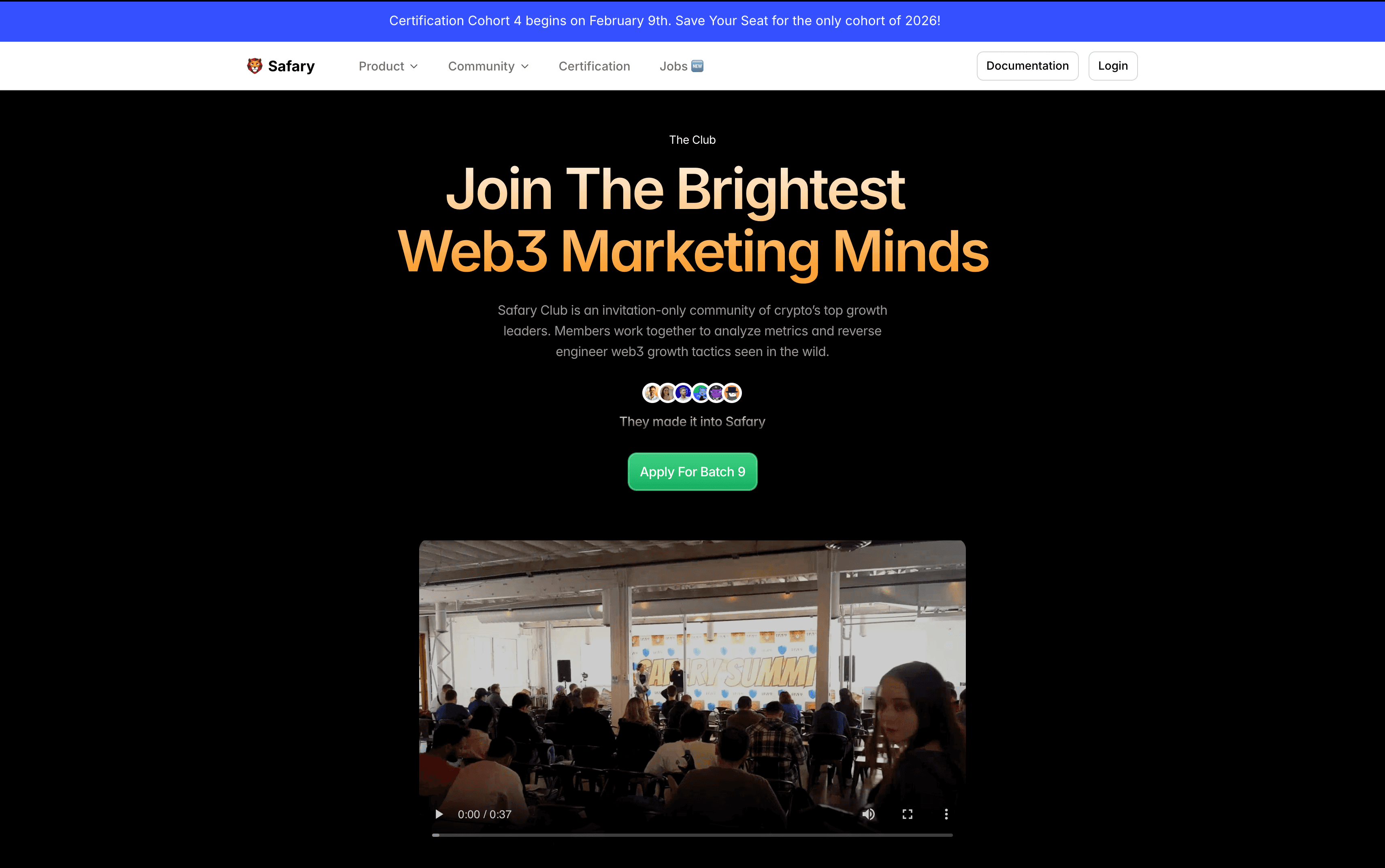 Safary Homepage