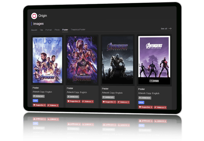 dashboard about live streaming availability by business model and audience preferences