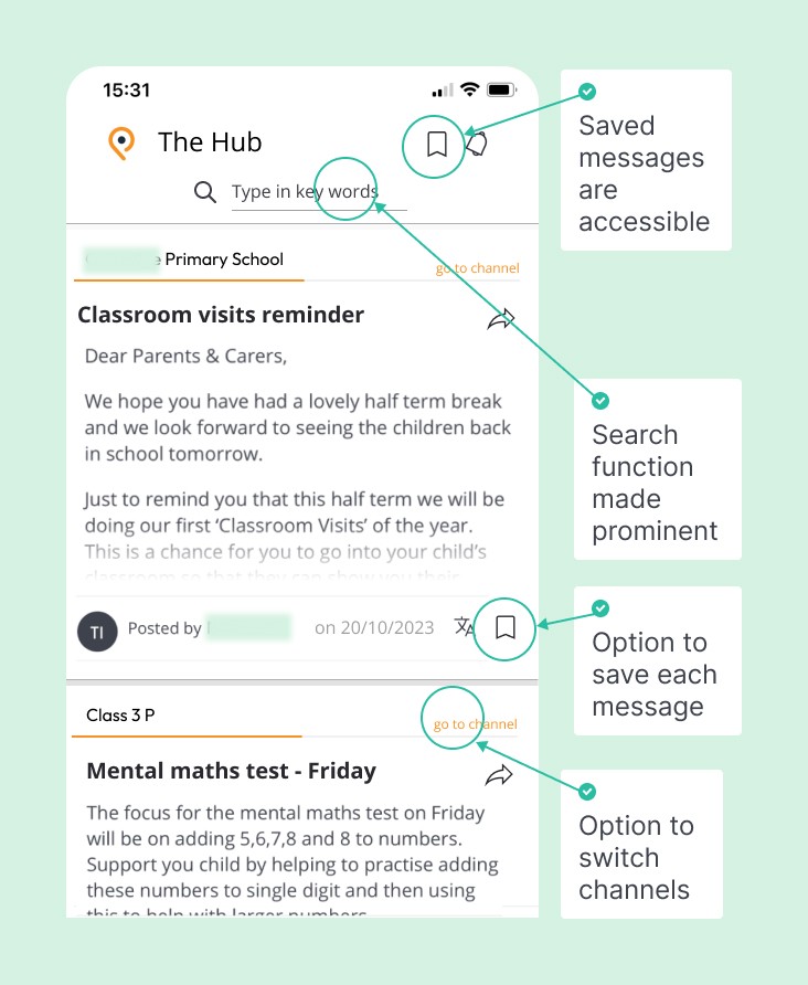 Prototype 2: original design and changes to the home page