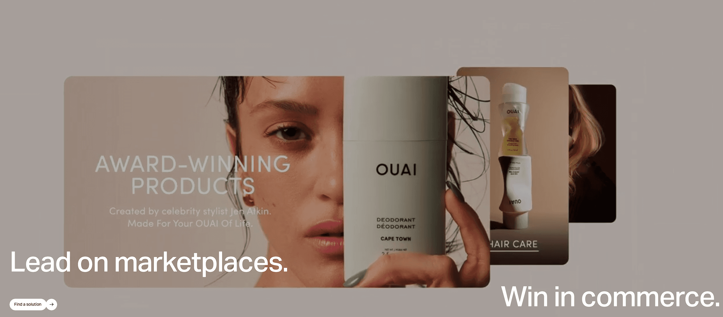 front row homepage screenshot design