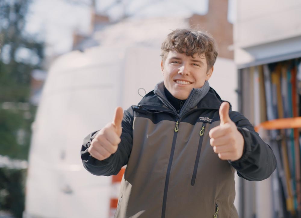 Graphic showing a sign page and the swipe to sign used on set