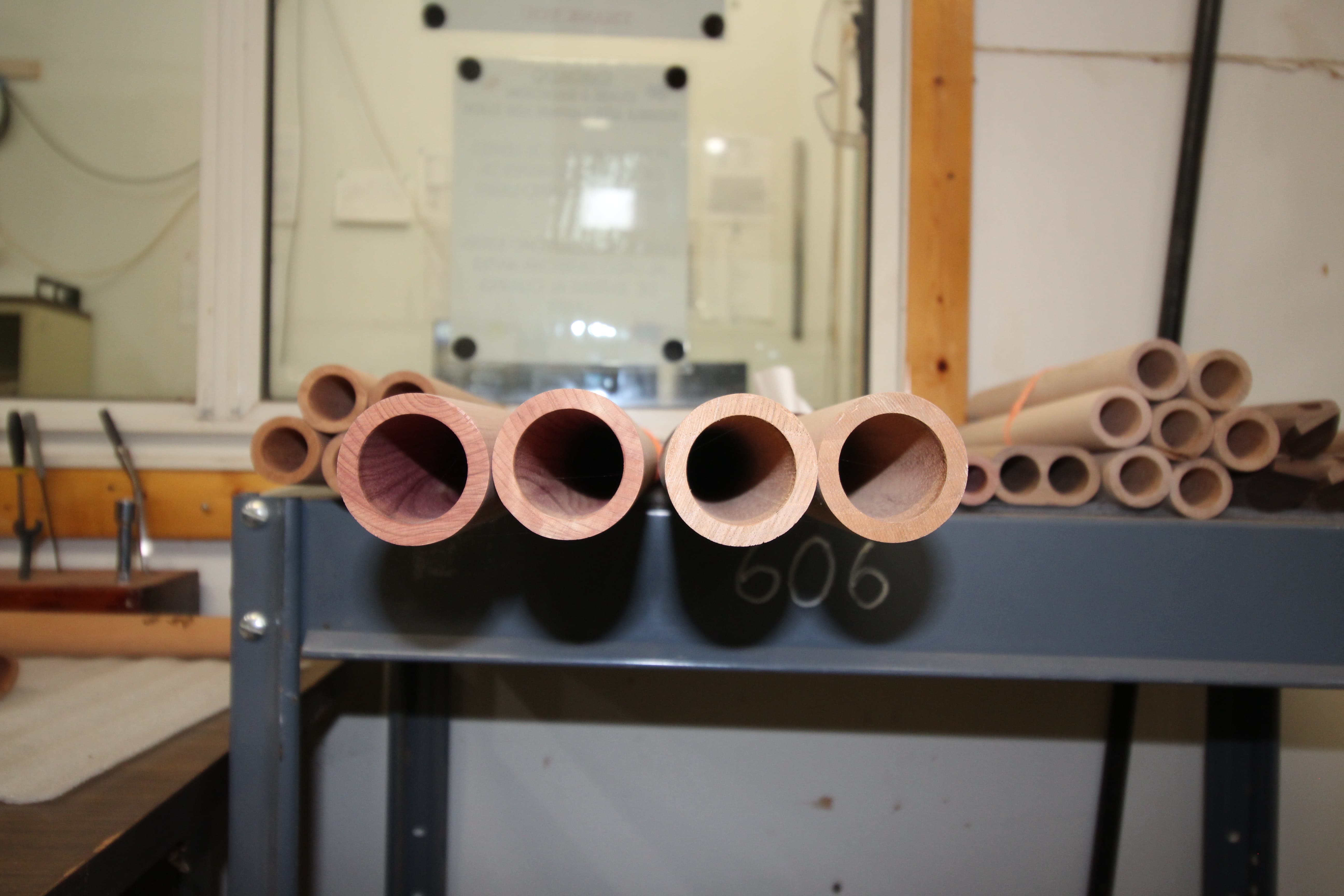 Boring and drilling for flute making