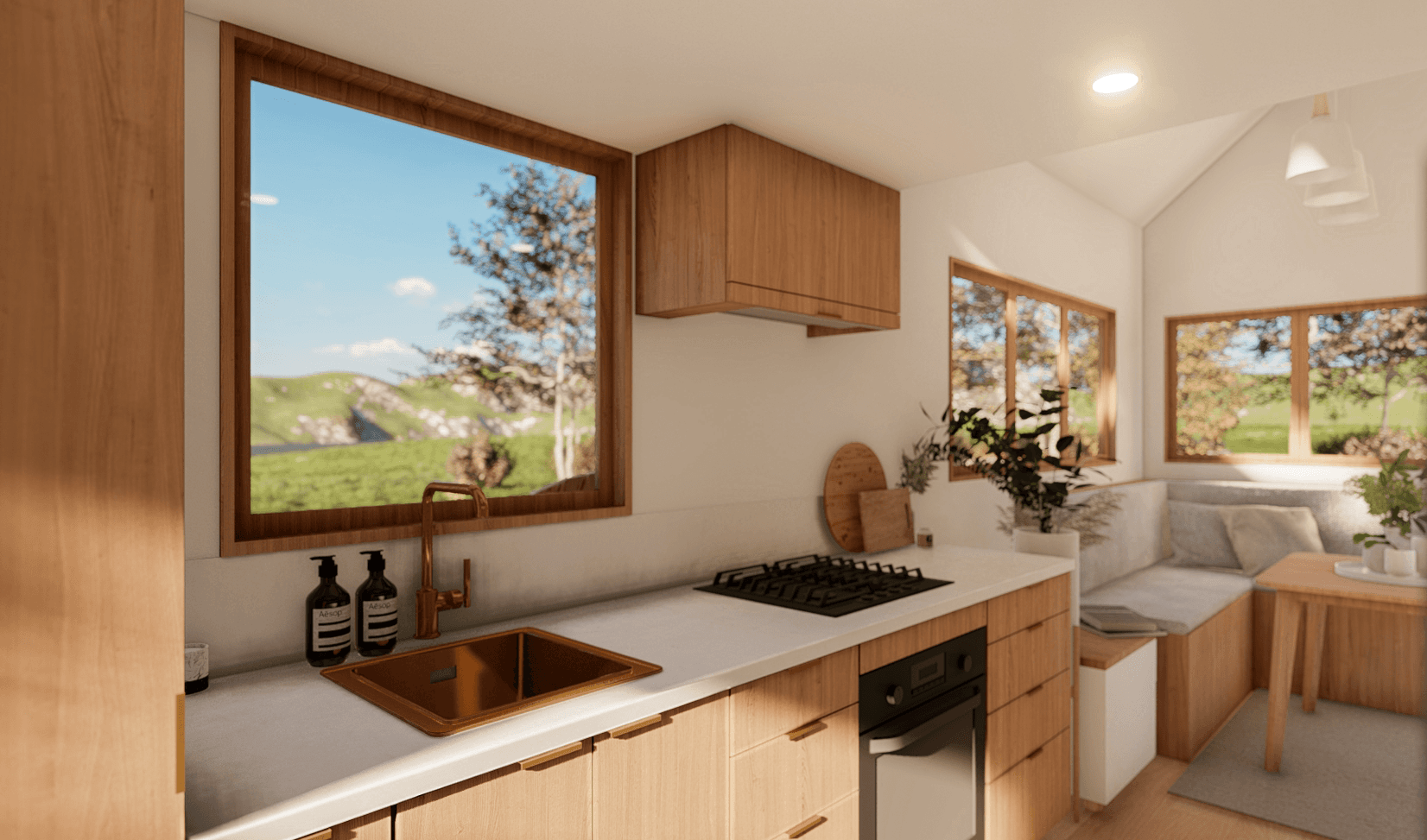 The ultimate space-saving kitchen with plenty of storage