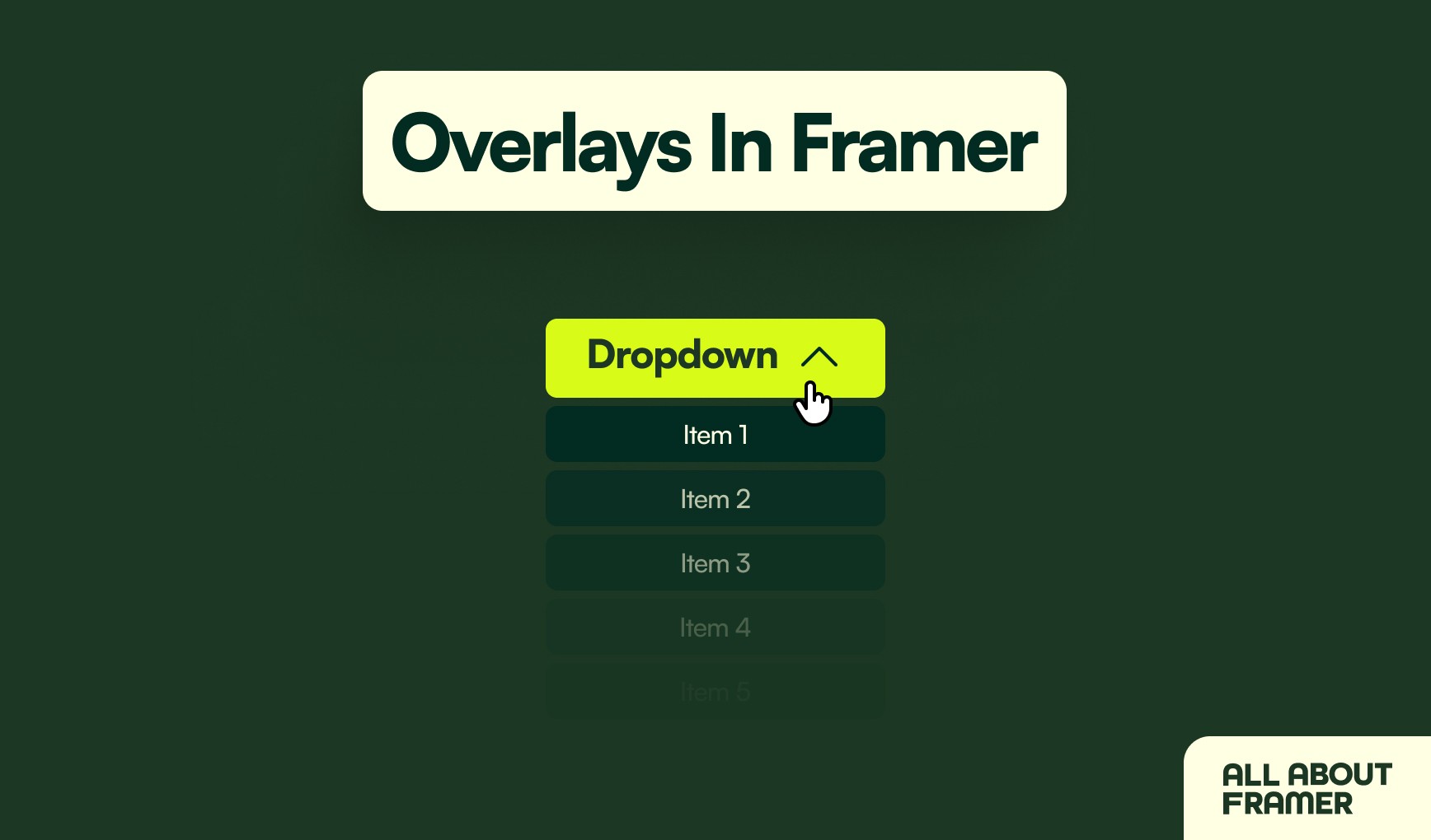 A Guide To Mastering Overlays In Framer