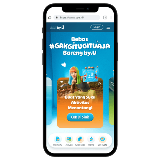 Mobile Web homepage by.U – UX design prototype in Figma