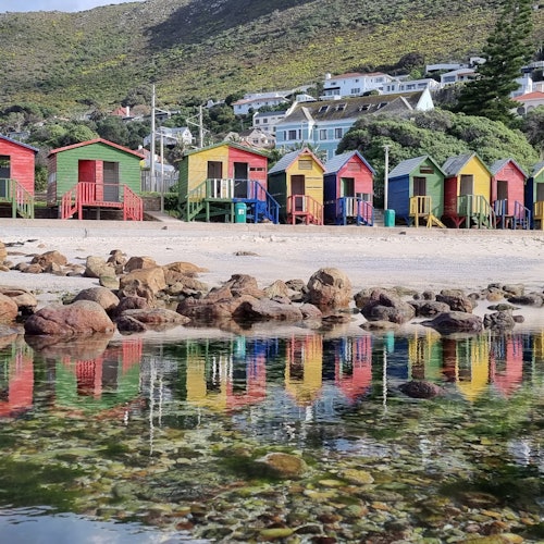 Colorful houses at St James Beach
