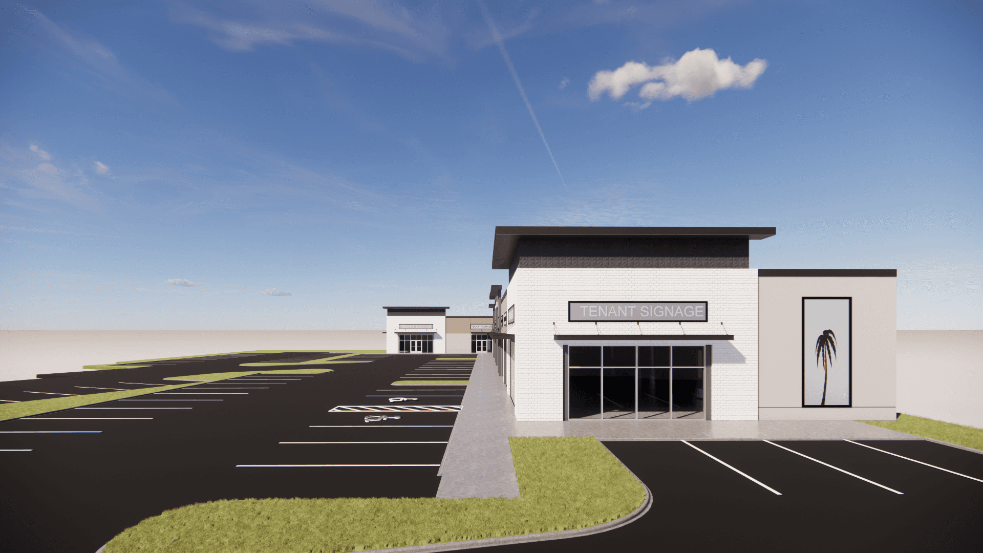 Rendering of Kmar Plaza commercial building