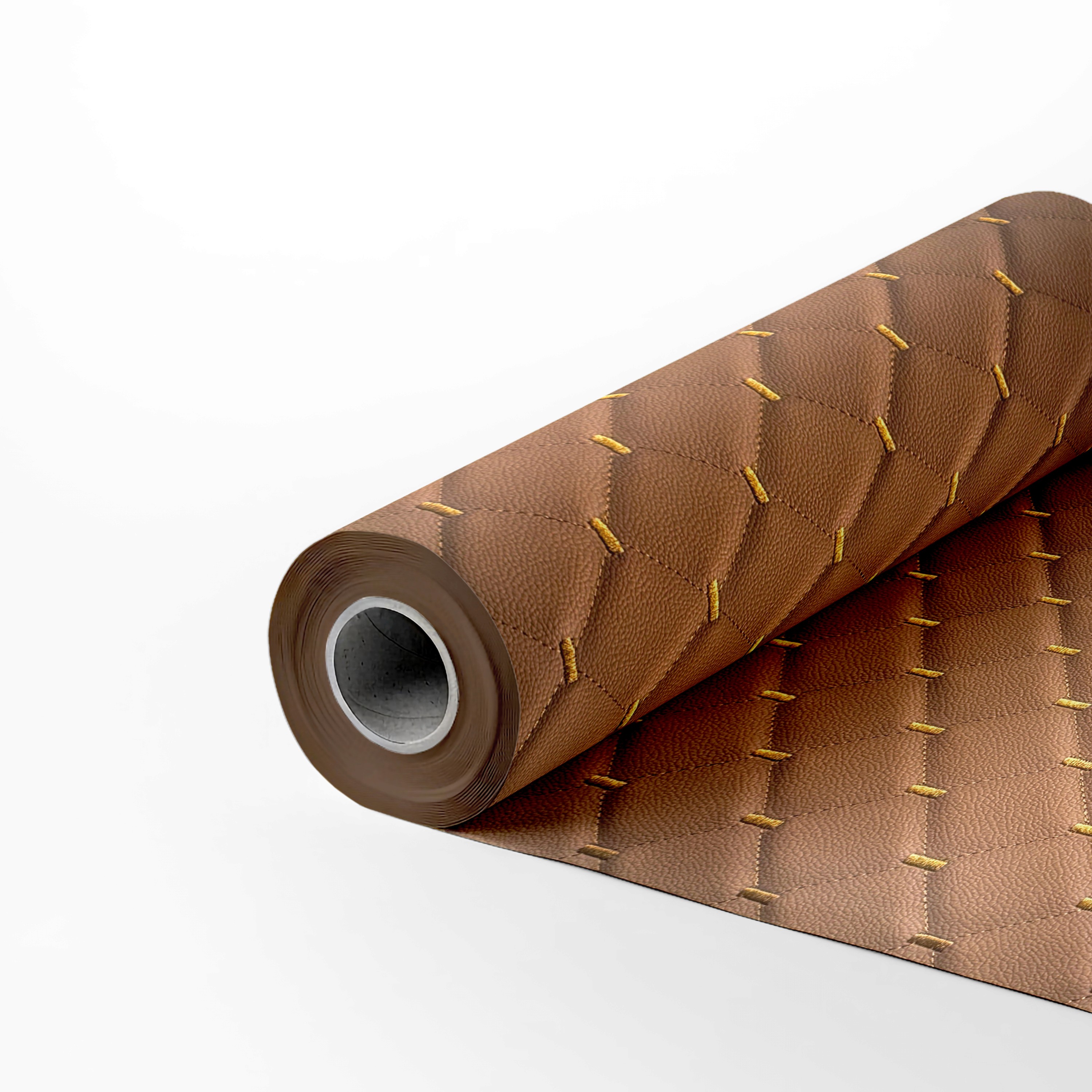 rolo de tecido courvin costurado diamante pueblo