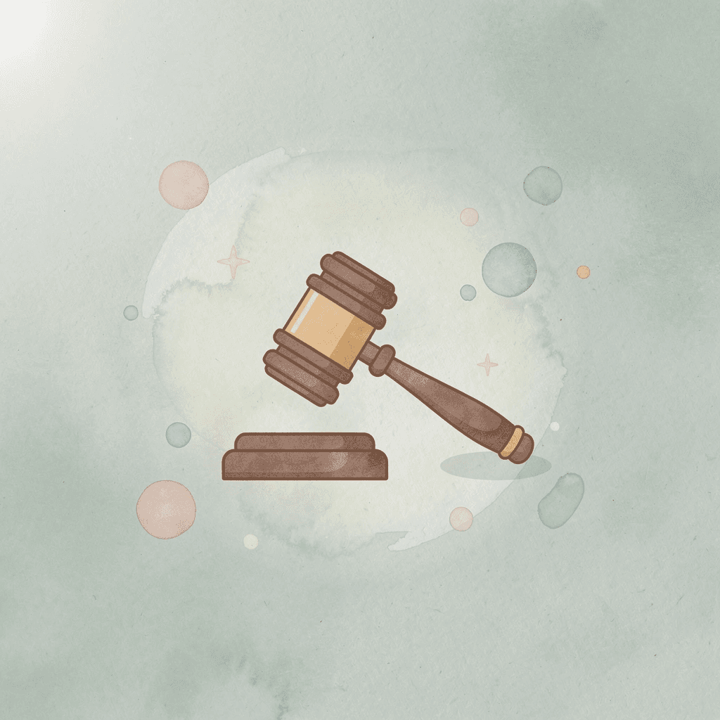 Gavel icon representing the Poppi class action lawsuit settlement