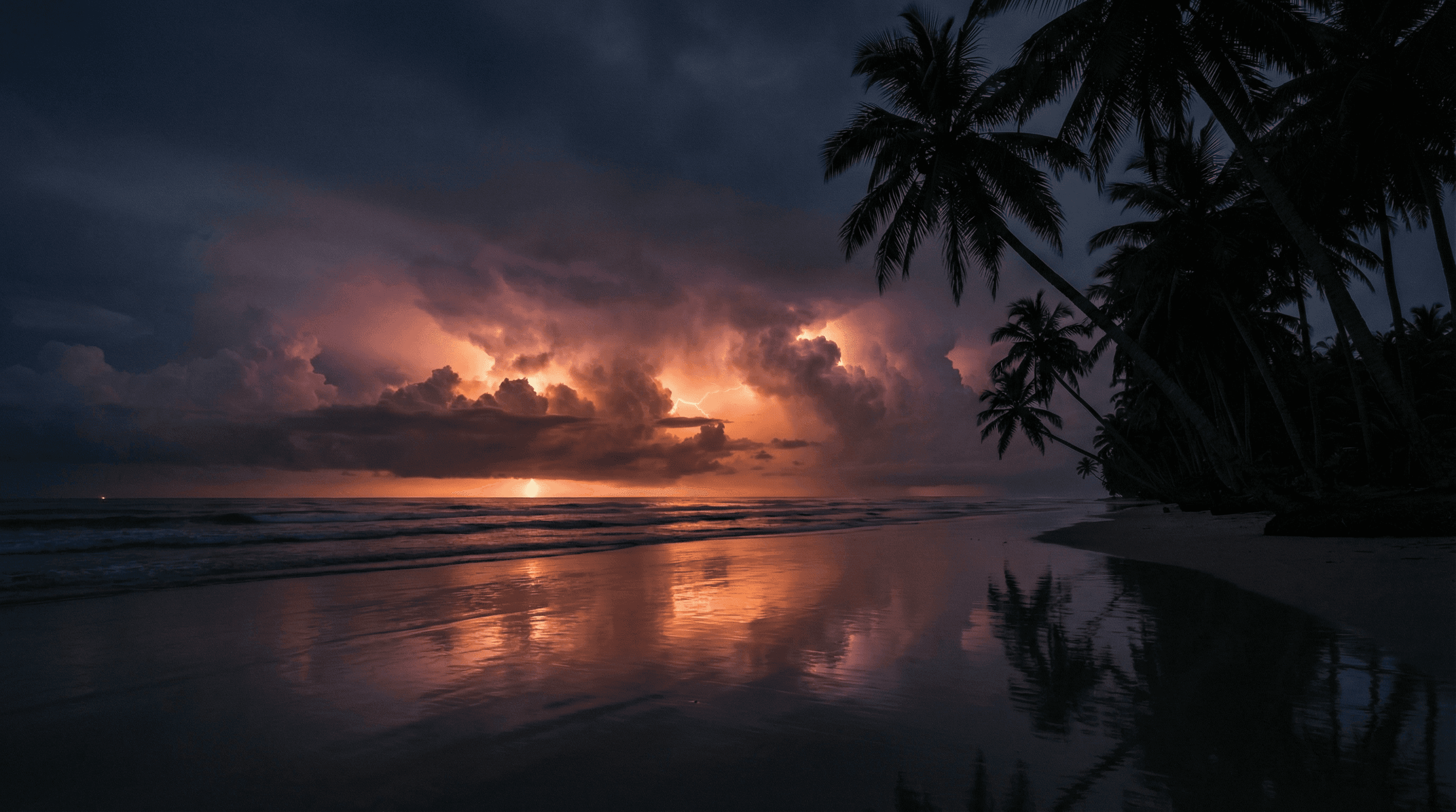A cinematic sunset over a coastal landscape, the home of Agua de Valencia, representing the origin of Valencian Vice.