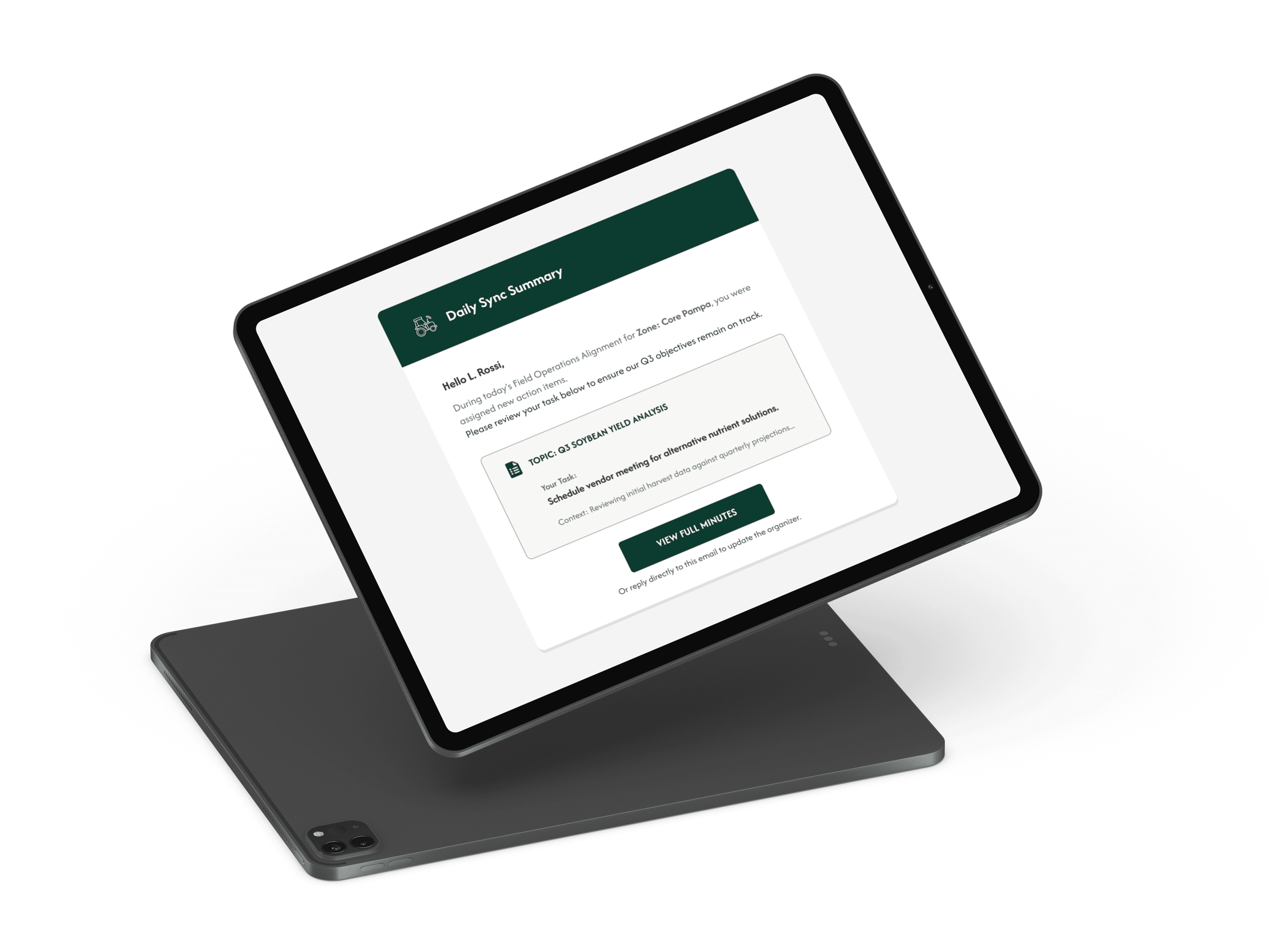 Automated transactional email design for task distribution