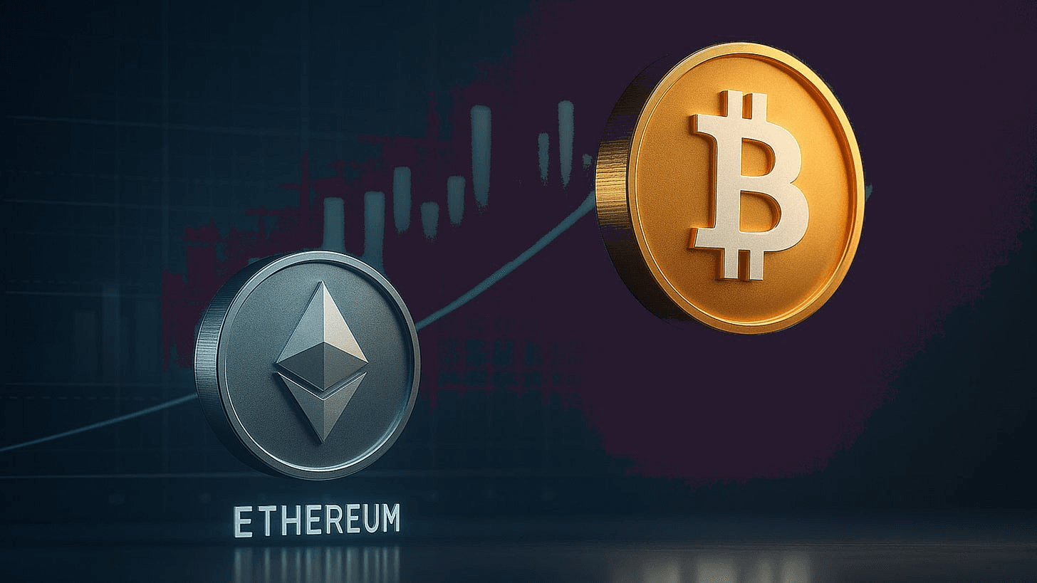 Bitcoin and Ethereum coins soaring upward - Ethereum Tokenomics
