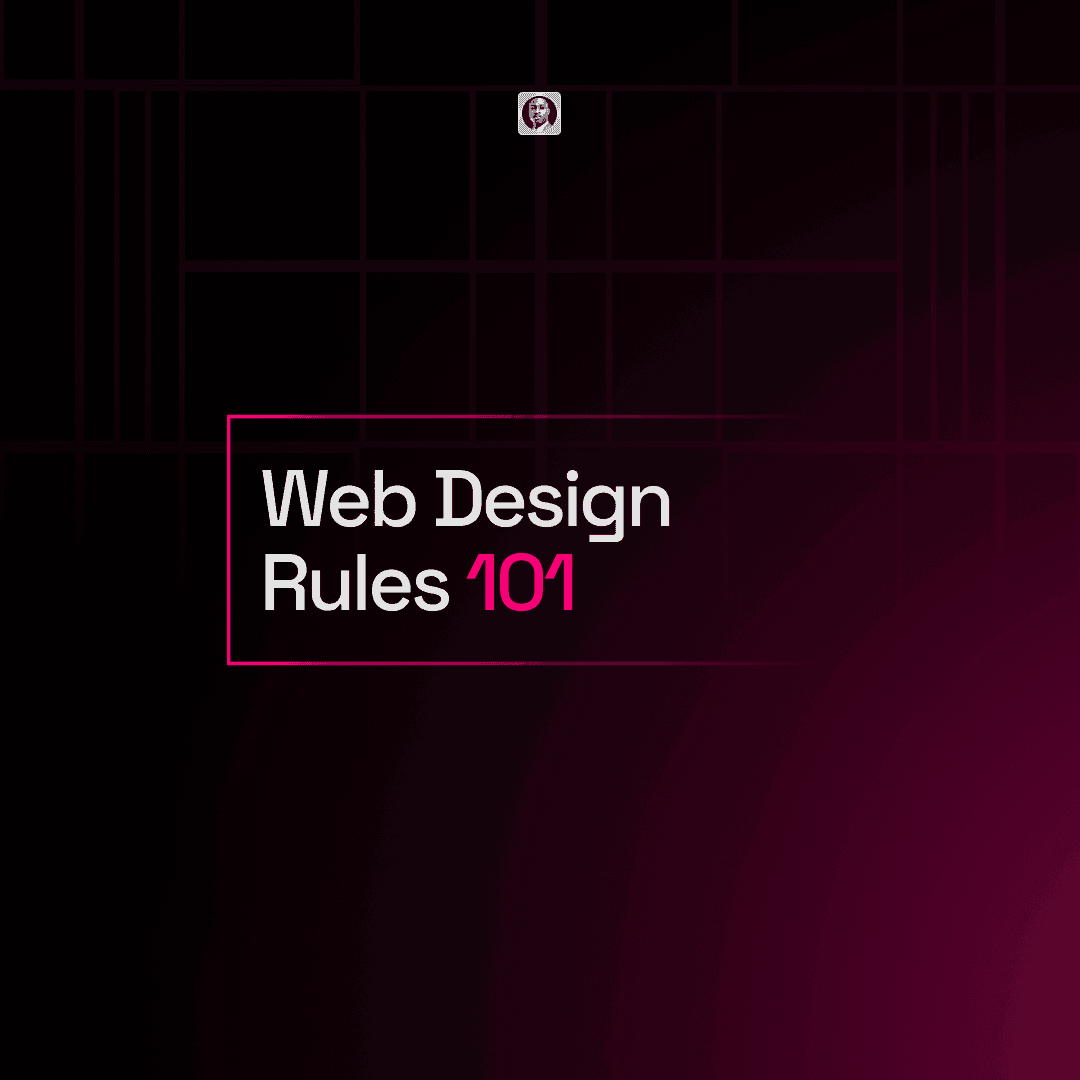 web design rules 101