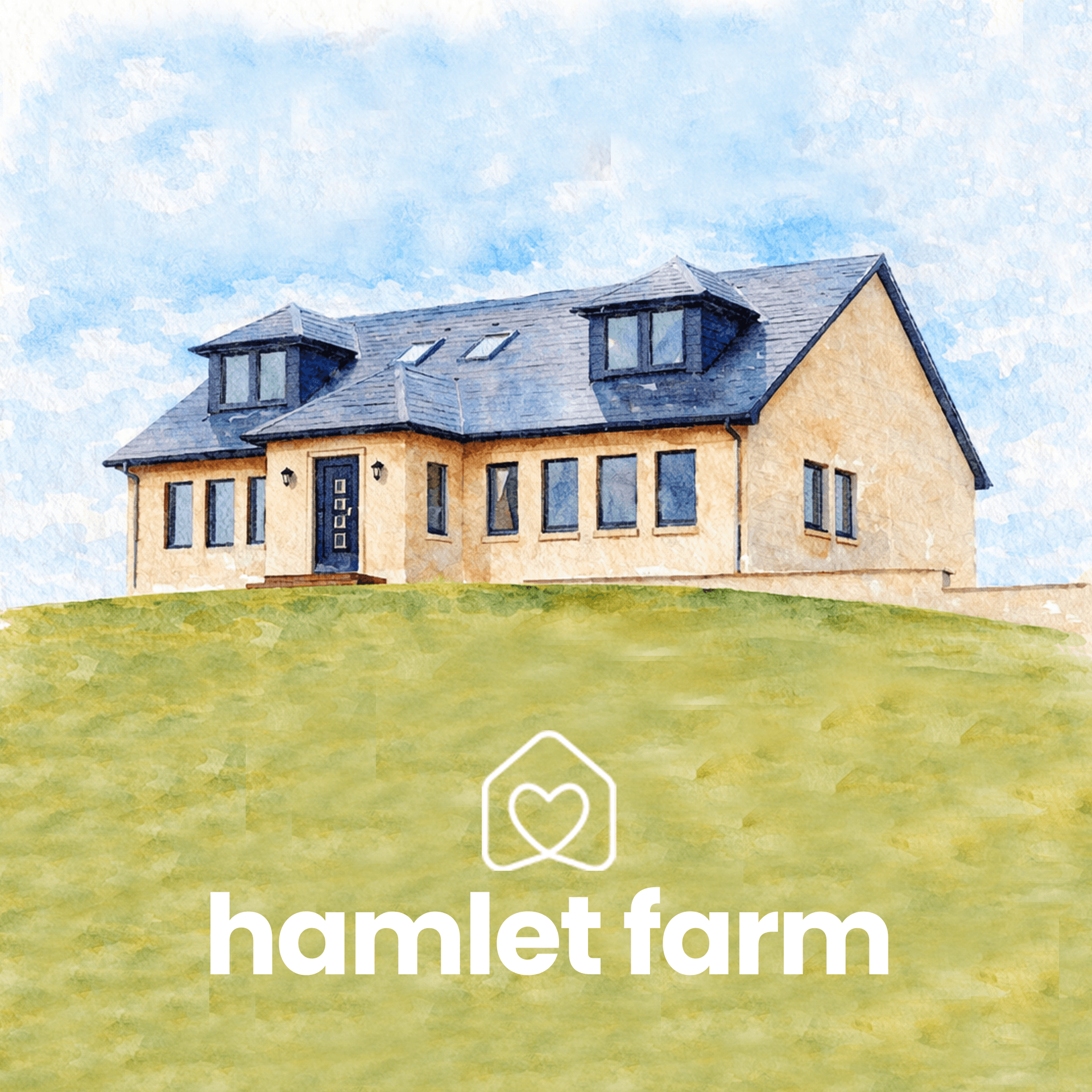 modern house with big windows