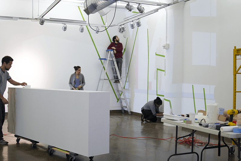 people painting exhibition