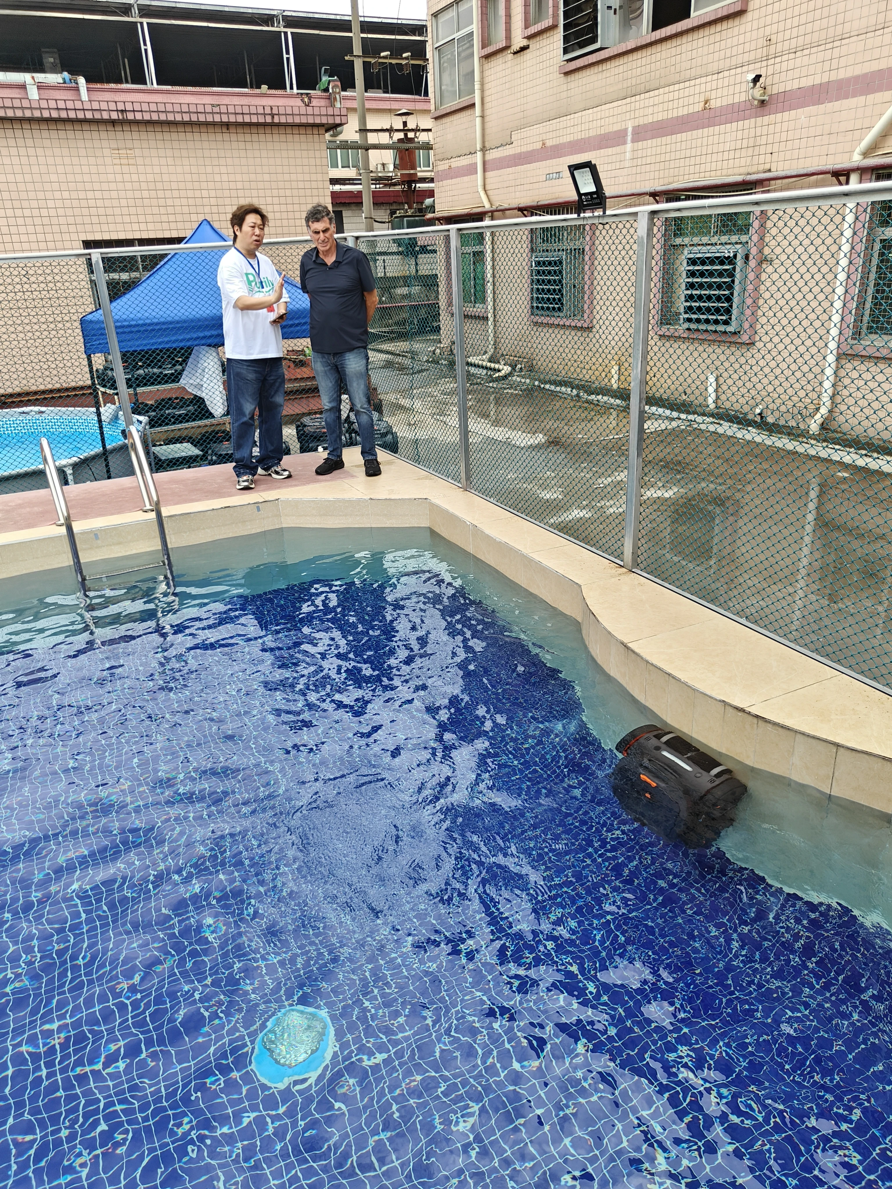 PURILY robotic pool cleaner factory customer meeting