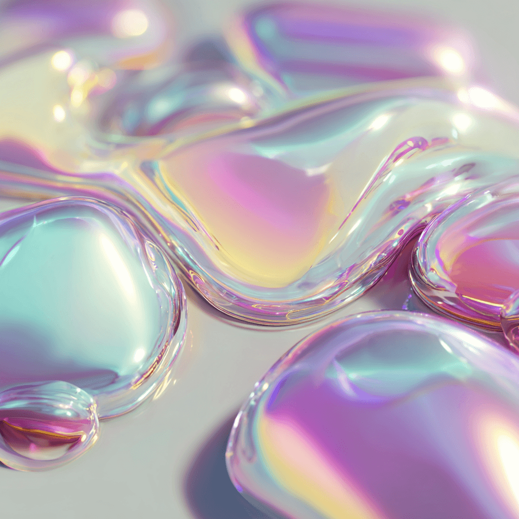 liquid chrome pastels Apple Watch collection header image featuring abstract, gradient, and spring.
