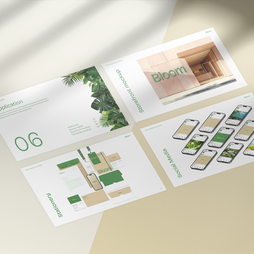 Mockups of template