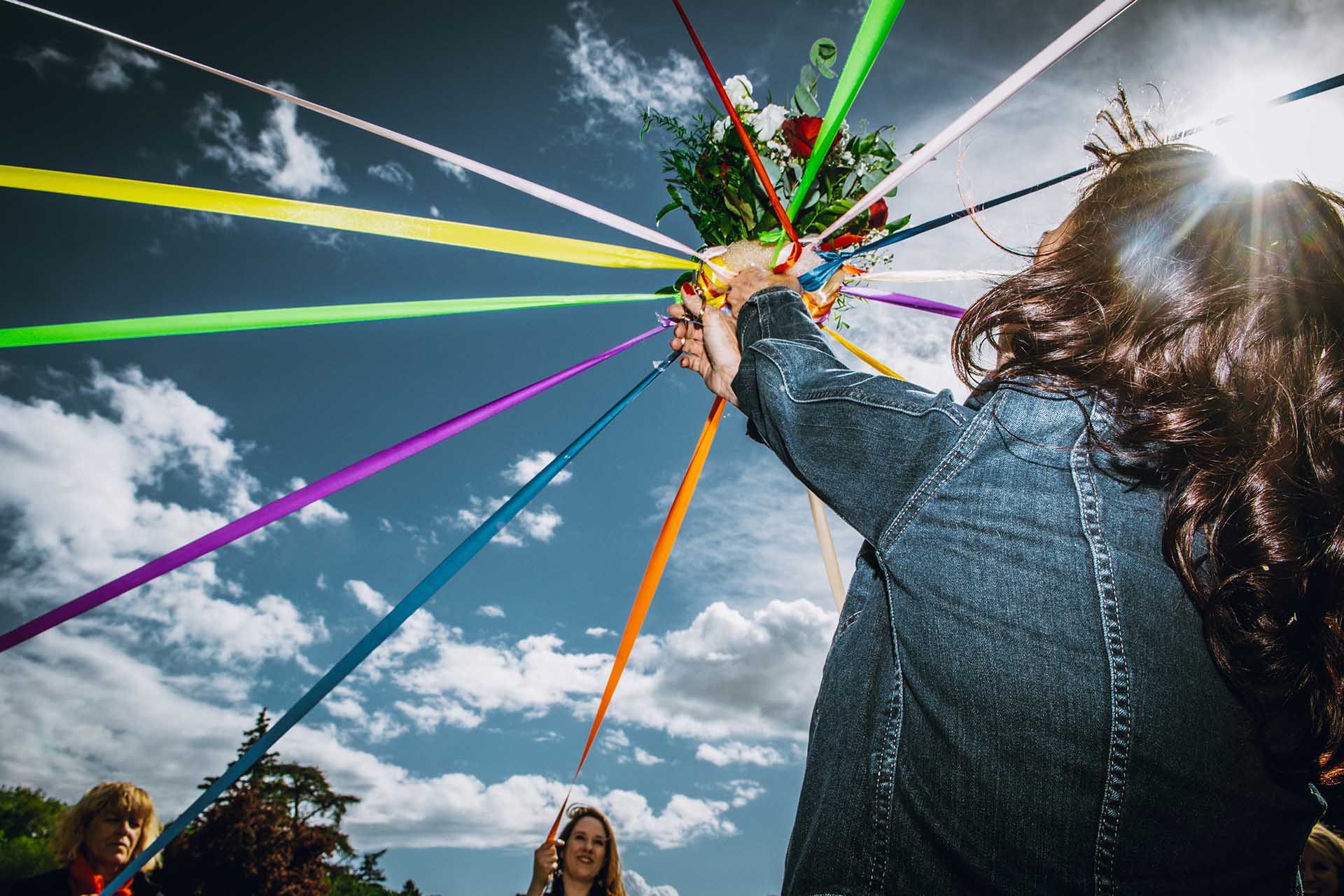 Photographie d'un mariage.