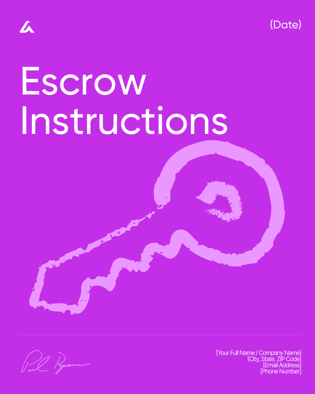 Escrow Instructions