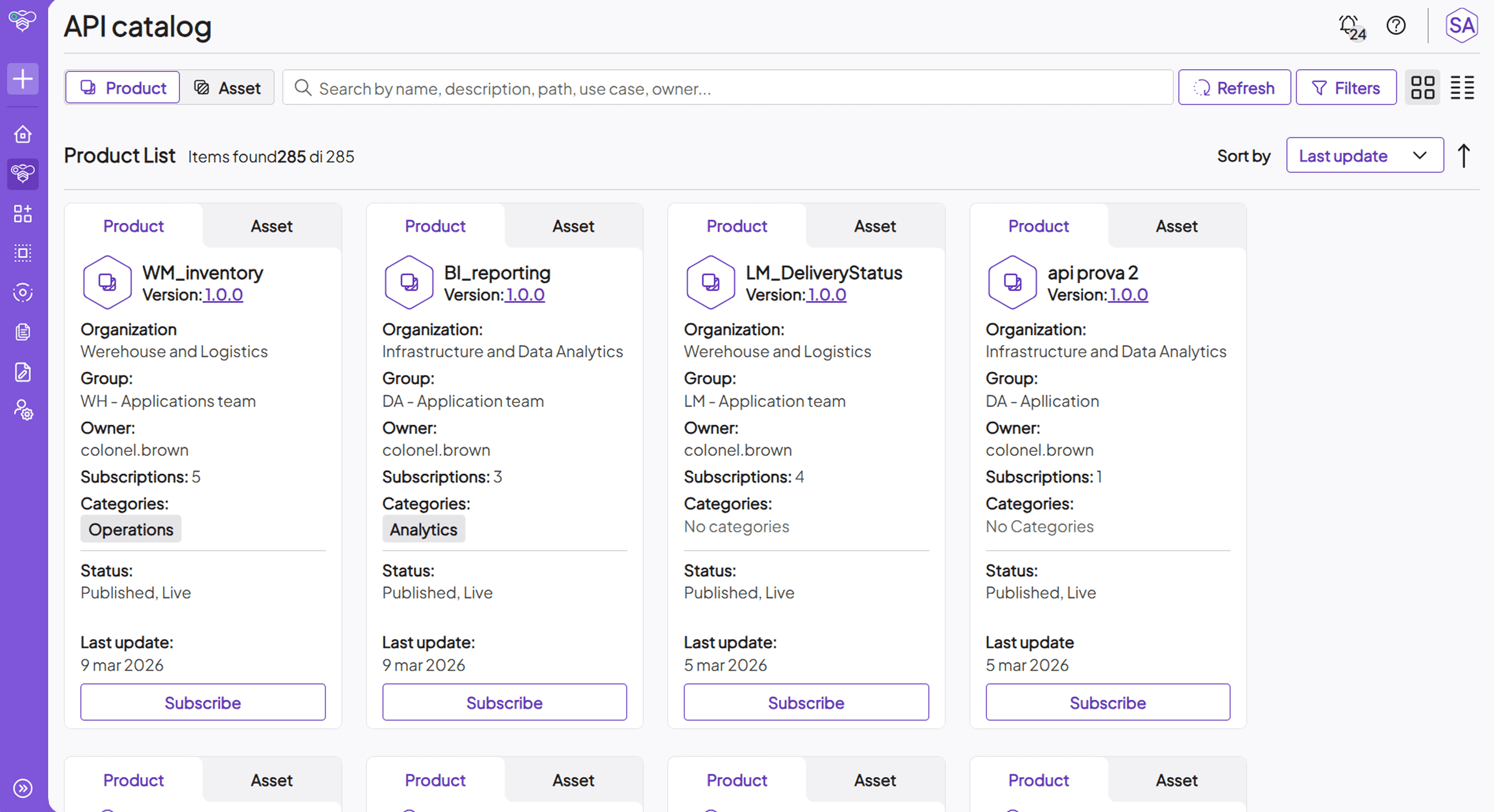 ApiShare API catalog
