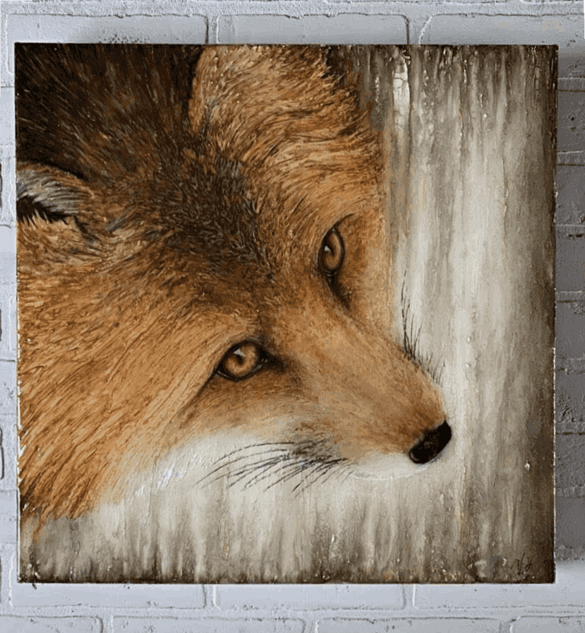 Toile avec un Renard