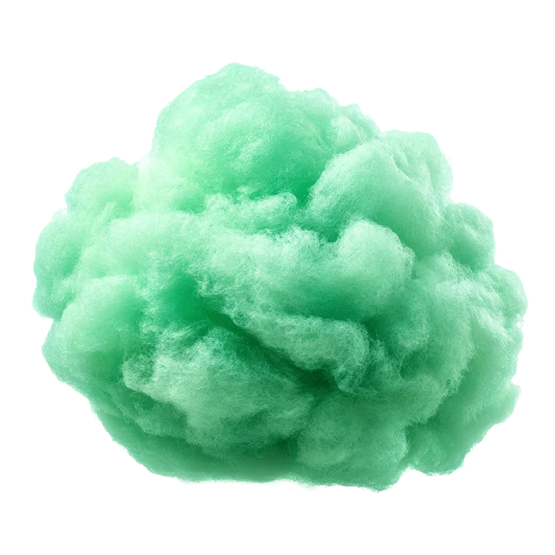 Oblak od zelene vate