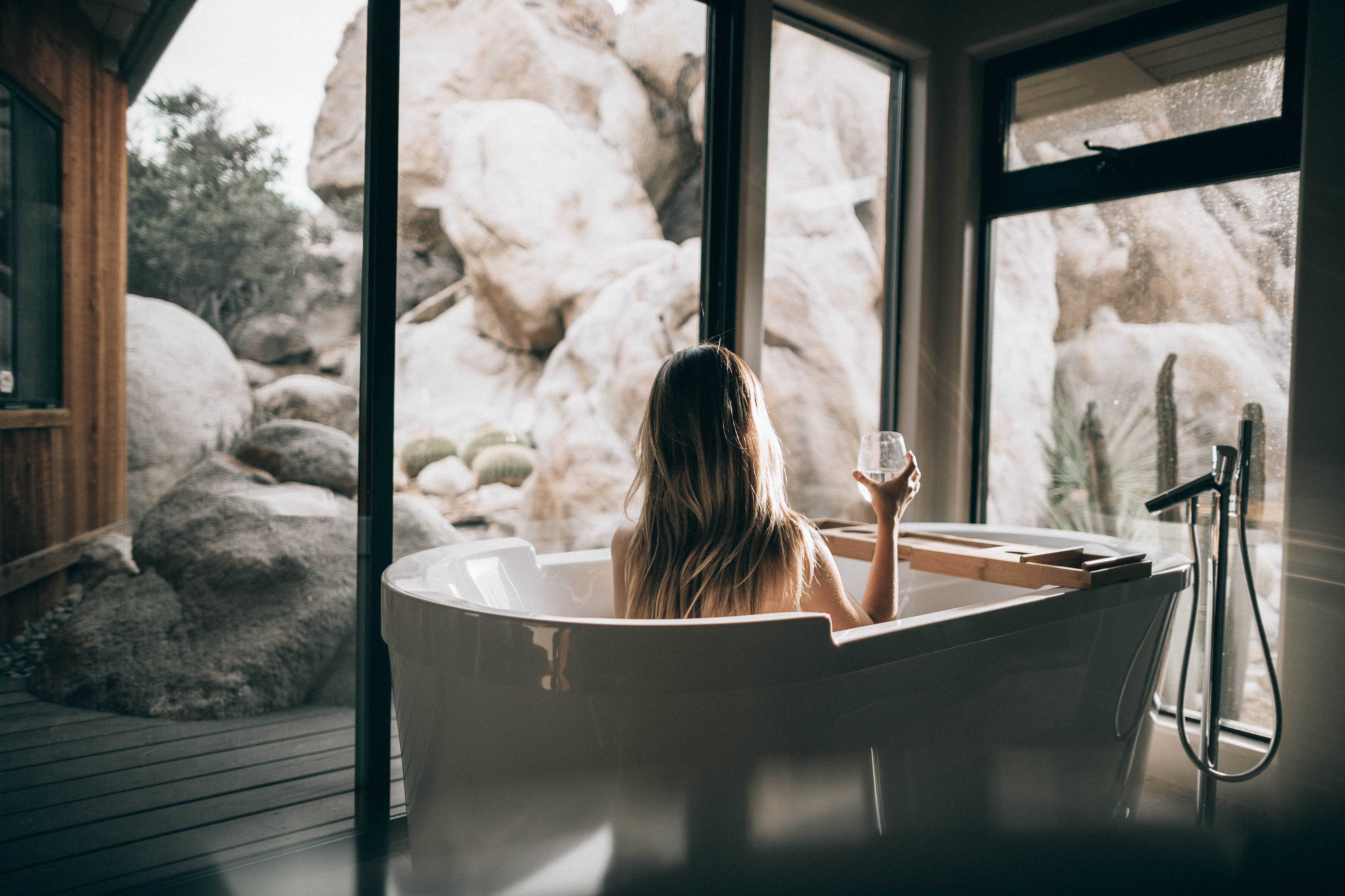 Luxurious spa pool with bubbling water, illustrating the indulgent side of relaxation at BathClub Wellness.